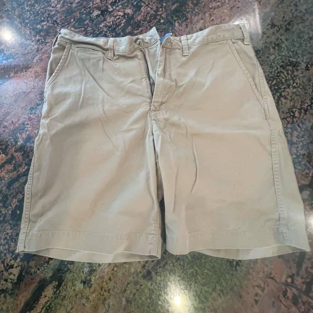 Polo by Ralph Lauren Men's Beige Flat Front Shorts